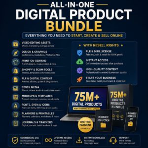 75M+ Digital Products Vault | PLR & MRR Business Bundle for Instant Resale